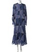 Sézane Printed Long Dress