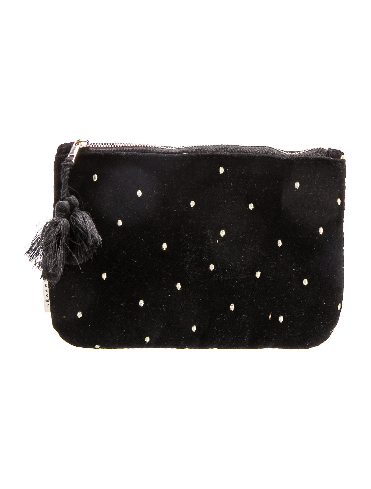 Sézane Velvet Clutch