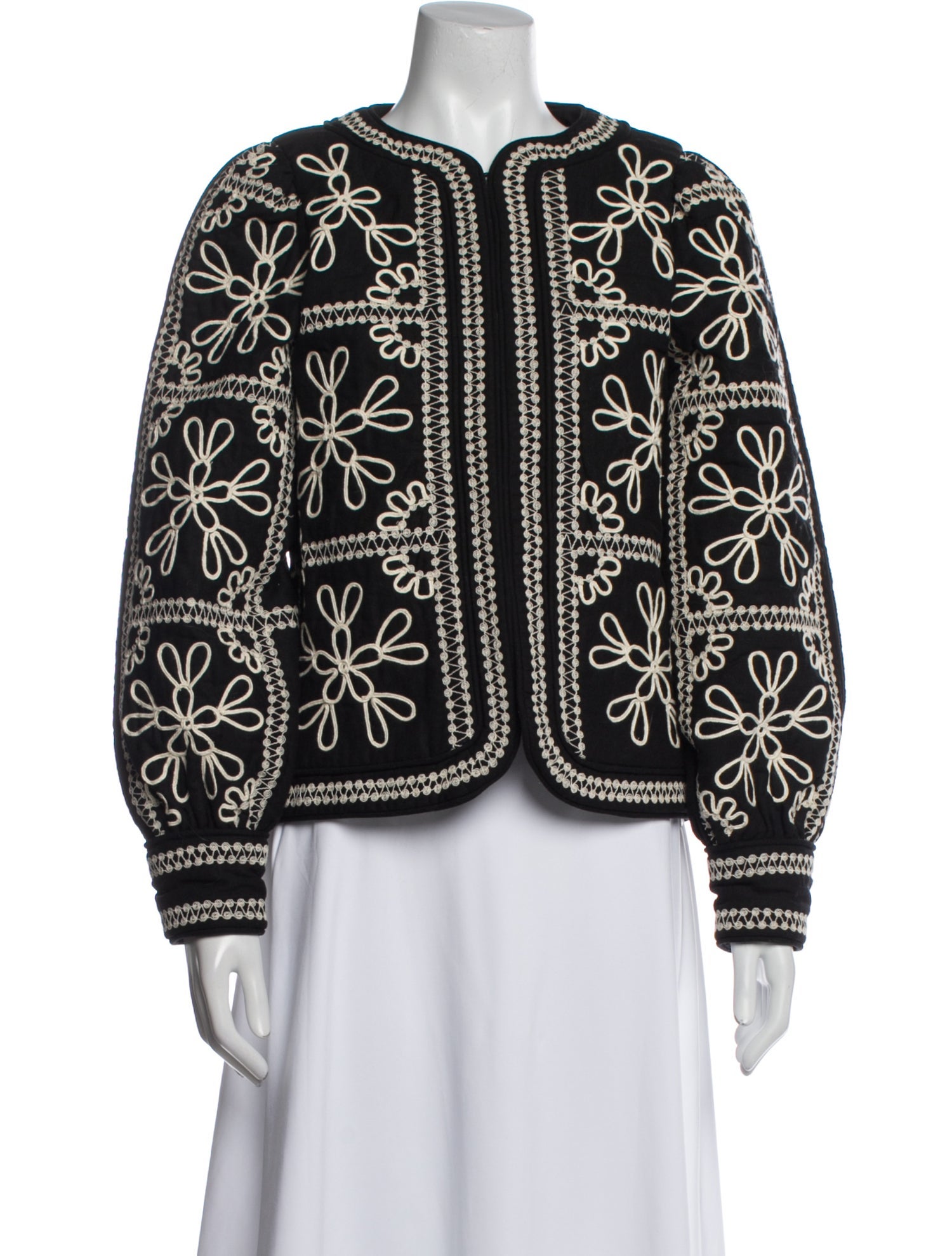 Sézane Printed Evening Jacket