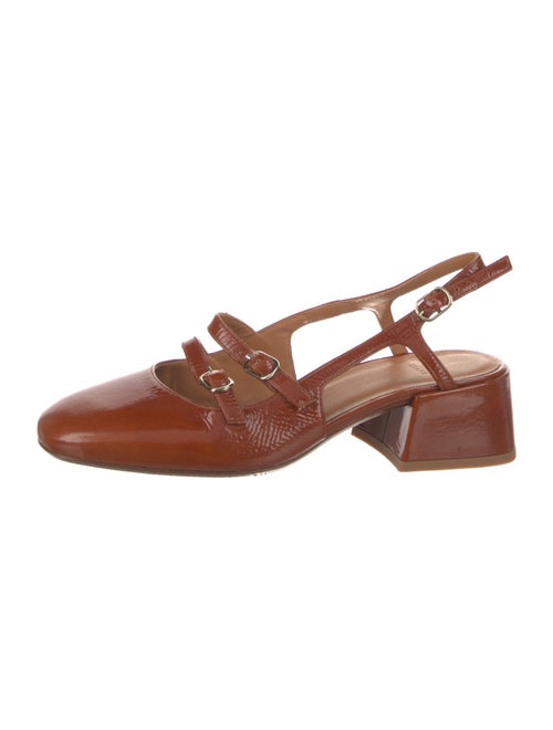 Sézane Patent Leather Slingback Pumps