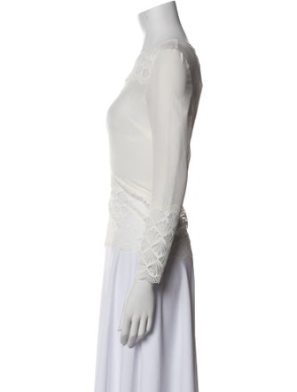 Sézane Silk Crew Neck Top