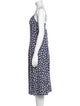 Sézane Floral Print Midi Length Dress