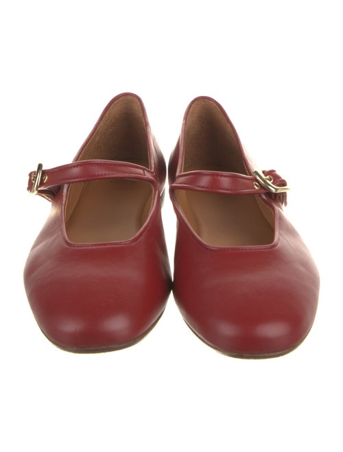 Sézane Leather Mary Jane Flats