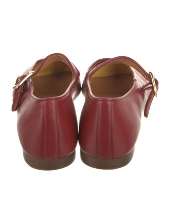 Sézane Leather Mary Jane Flats
