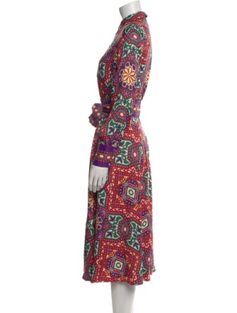 Sézane Paisley Print Midi Length Dress