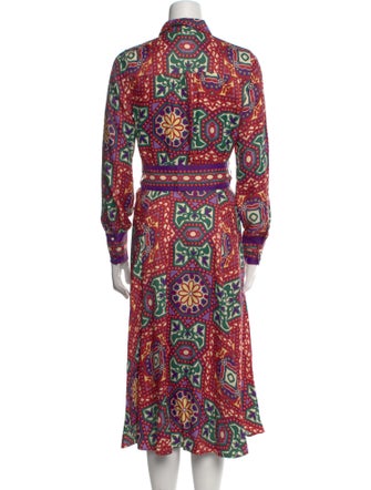 Sézane Paisley Print Midi Length Dress