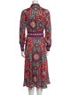 Sézane Paisley Print Midi Length Dress