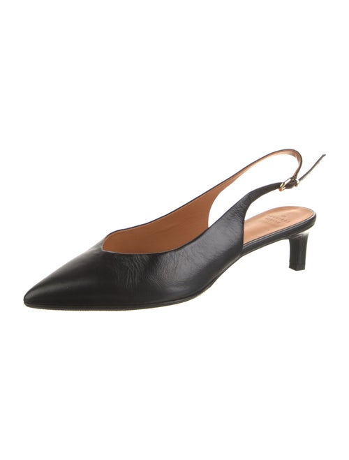 Sézane Leather Slingback Pumps