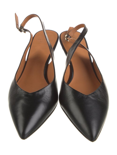 Sézane Leather Slingback Pumps