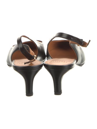 Sézane Leather Slingback Pumps