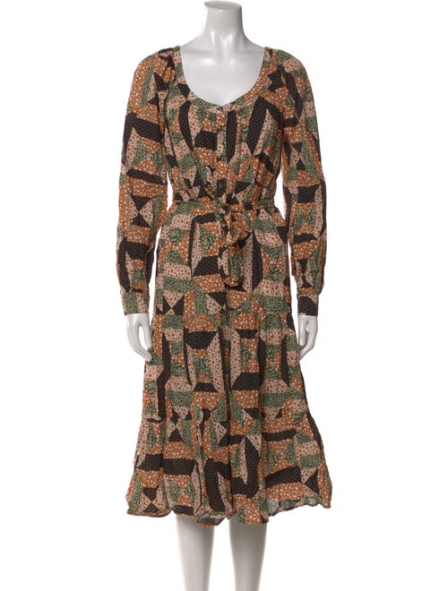 Sézane Printed Midi Length Dress