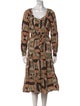 Sézane Printed Midi Length Dress