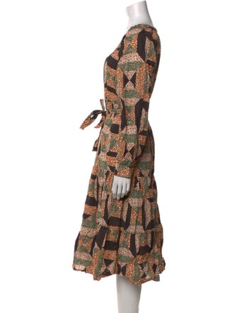 Sézane Printed Midi Length Dress
