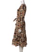 Sézane Printed Midi Length Dress