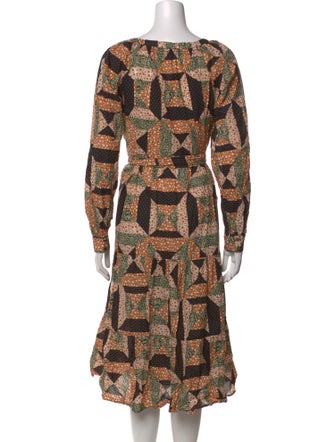 Sézane Printed Midi Length Dress
