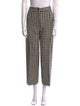 Sézane Plaid Print Wide Leg Pants