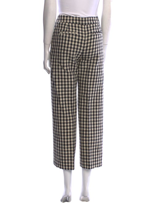 Sézane Plaid Print Wide Leg Pants