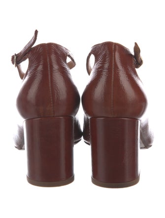 Sézane Patent Leather T-Strap Pumps