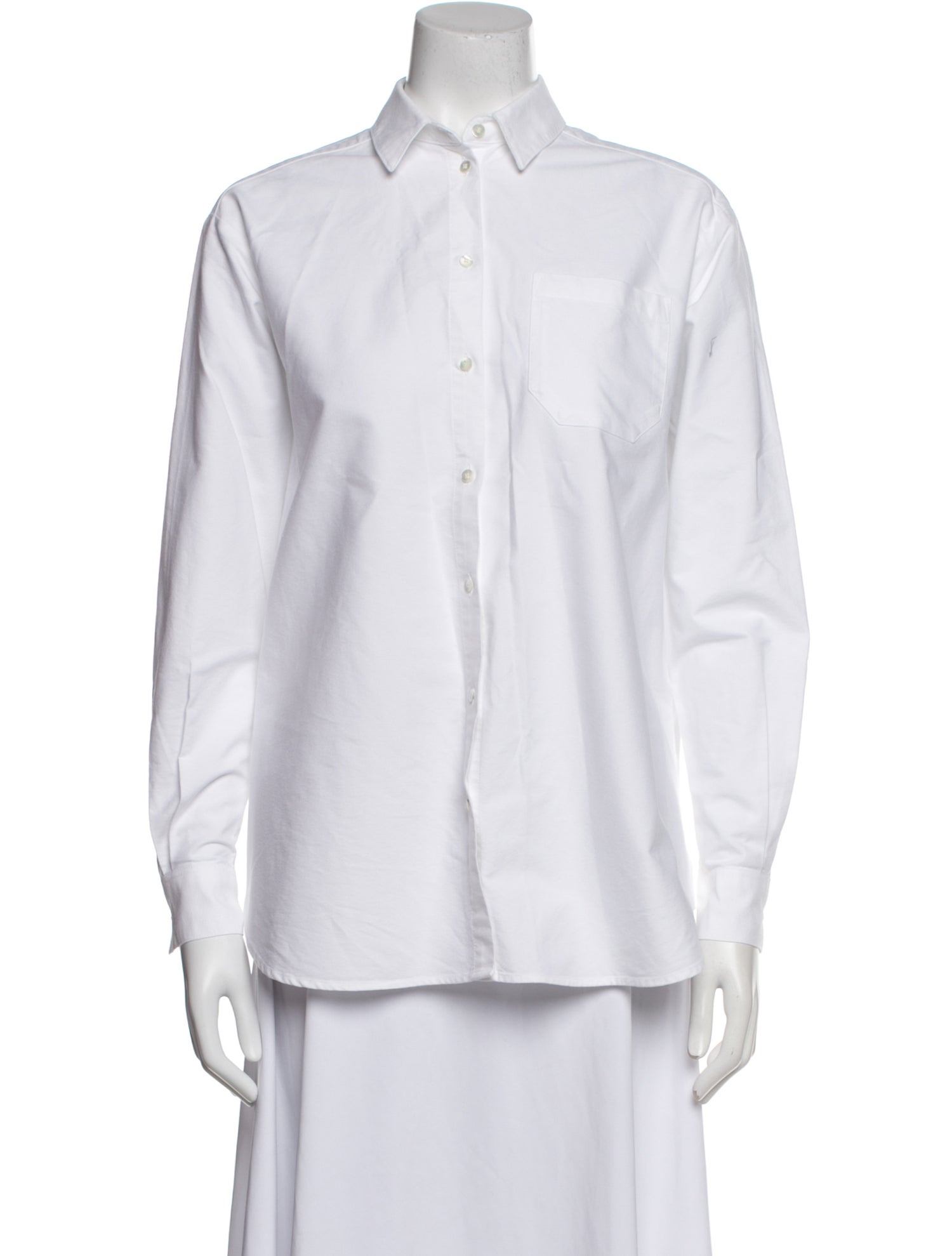 Sézane Long Sleeve Button-Up Top