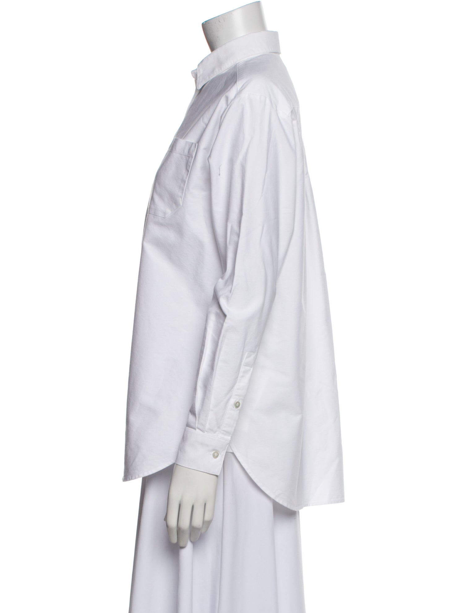 Sézane Long Sleeve Button-Up Top