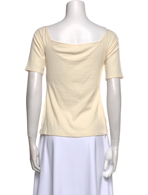 Sézane V-Neck Short Sleeve Top