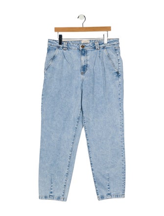 Sézane High-Rise Straight Leg Jeans