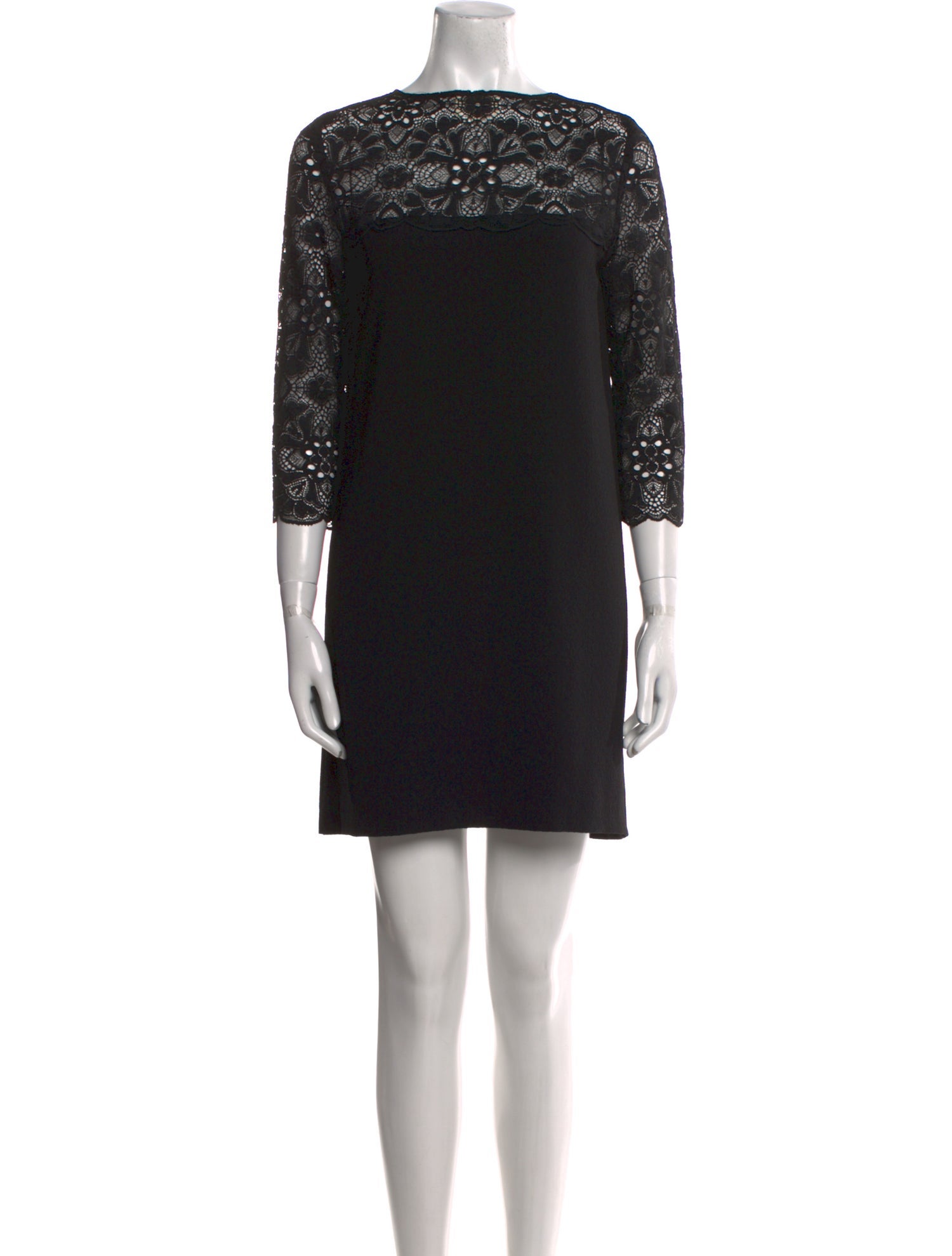 Sézane Lace Pattern Mini Dress