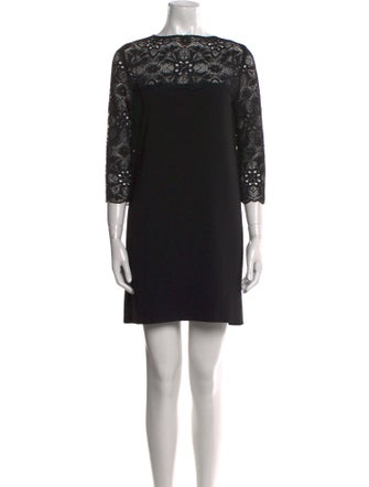 Sézane Lace Pattern Mini Dress