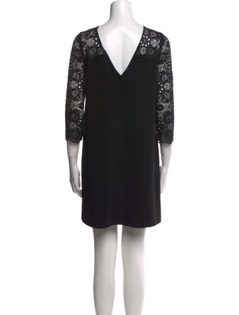 Sézane Lace Pattern Mini Dress