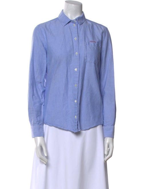 Sézane Long Sleeve Button-Up Top