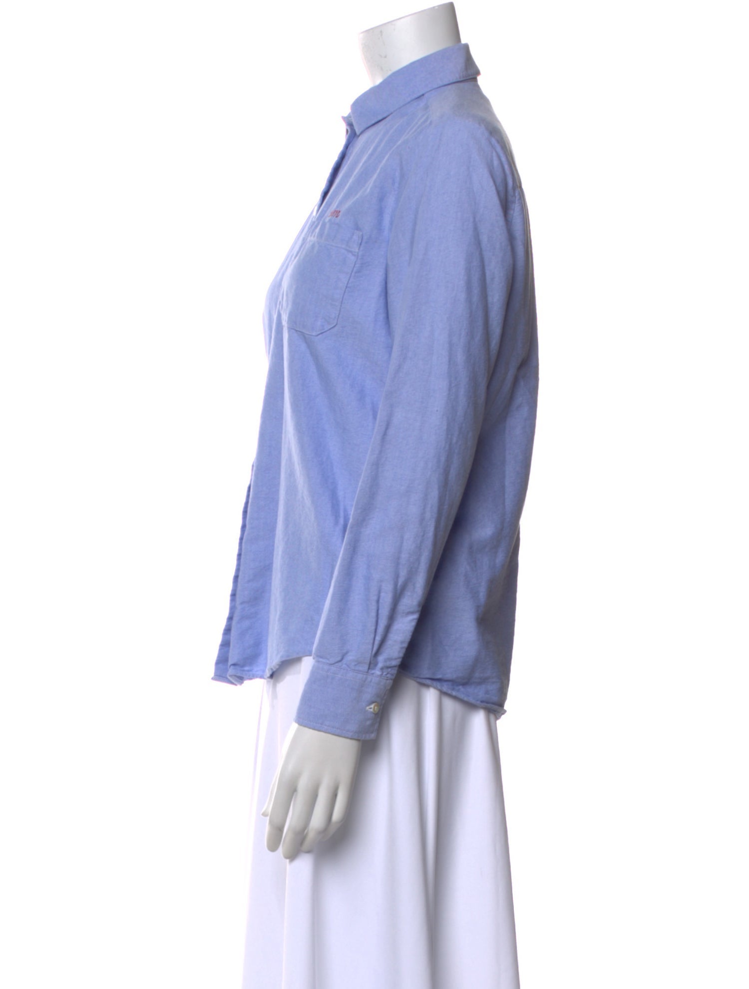 Sézane Long Sleeve Button-Up Top