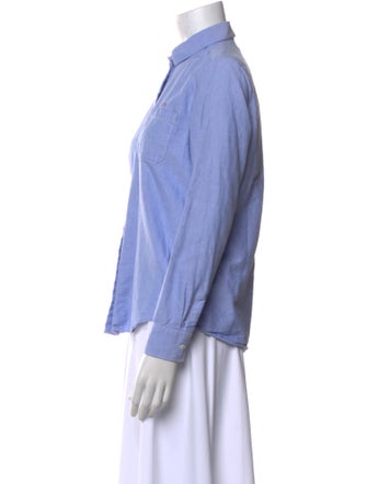 Sézane Long Sleeve Button-Up Top