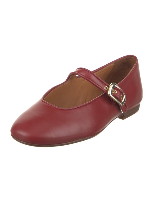 Sézane Leather Mary Jane Flats