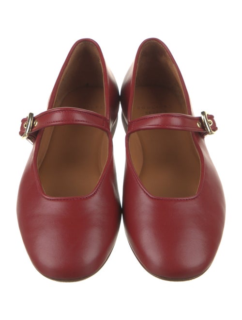 Sézane Leather Mary Jane Flats