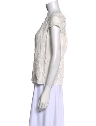 Sézane Silk V-Neck Blouse