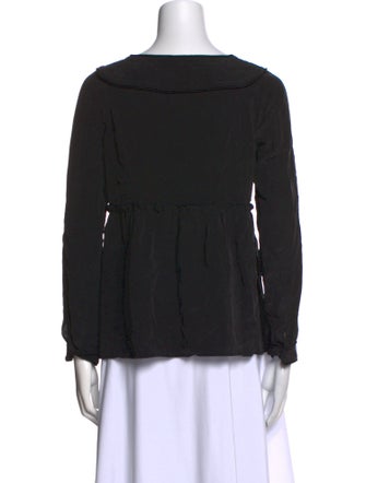 Sézane Silk Tie Neck Blouse