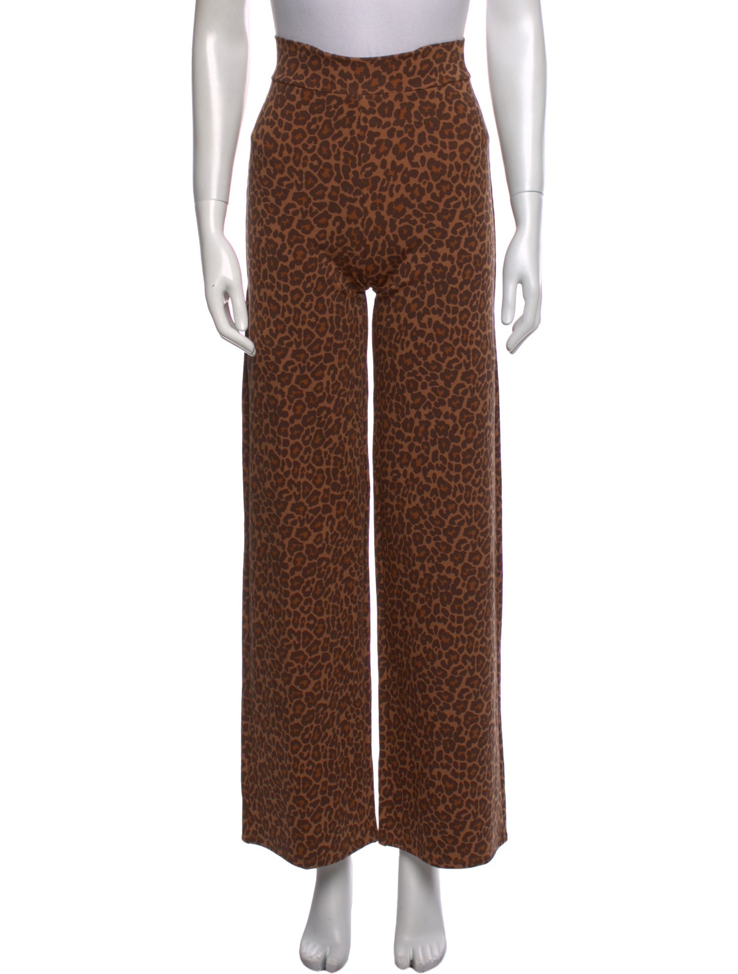 Sézane Animal Print Wide Leg Pants w/ Tags