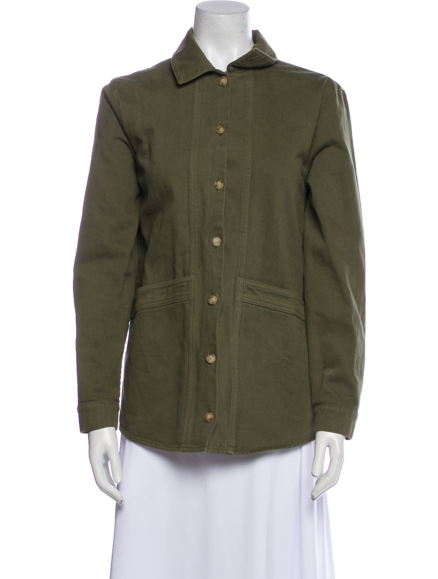 Sézane Plaid Print Utility Jacket