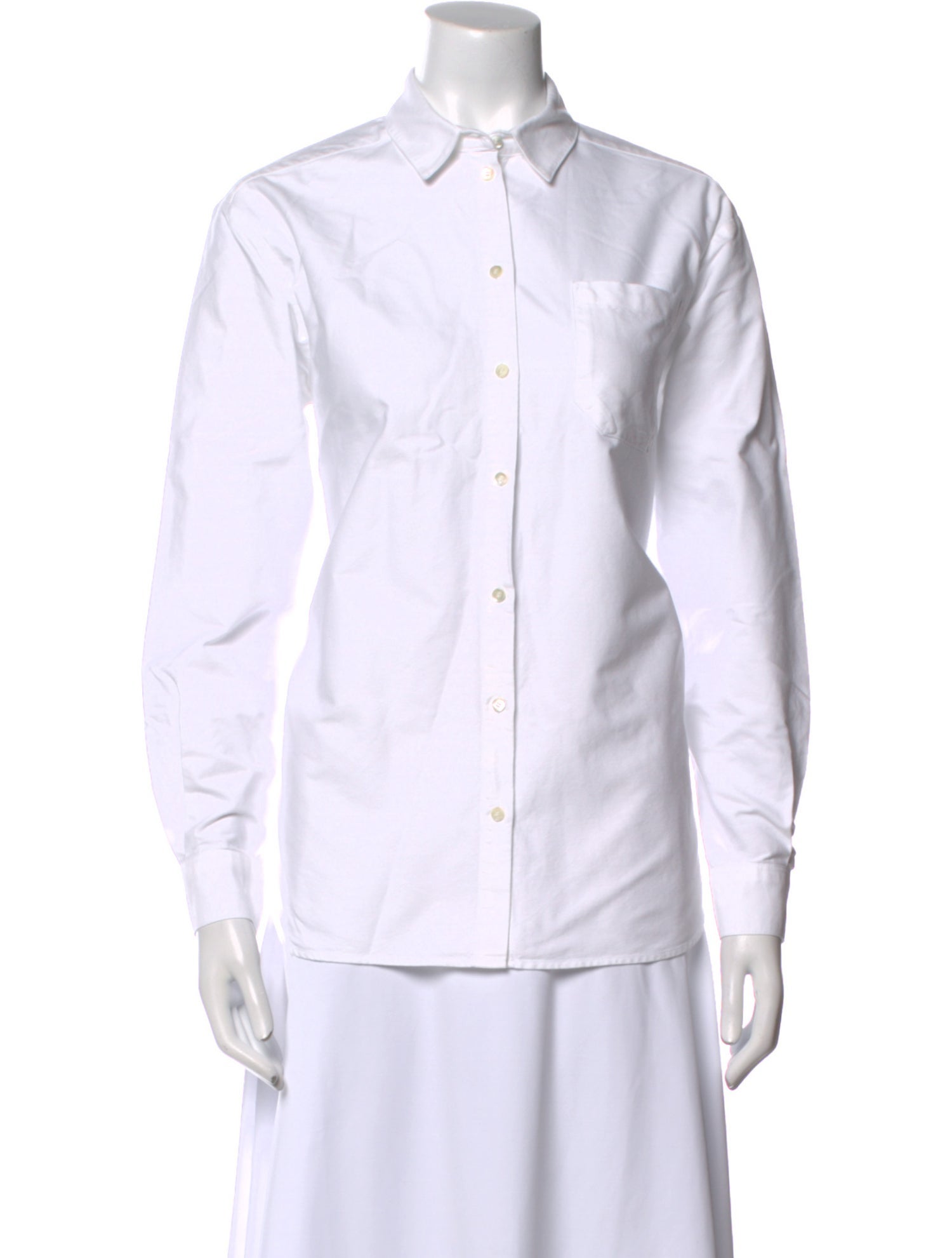 Sézane Long Sleeve Button-Up Top