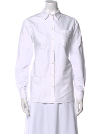 Sézane Long Sleeve Button-Up Top