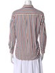 Sézane Striped Long Sleeve Button-Up Top