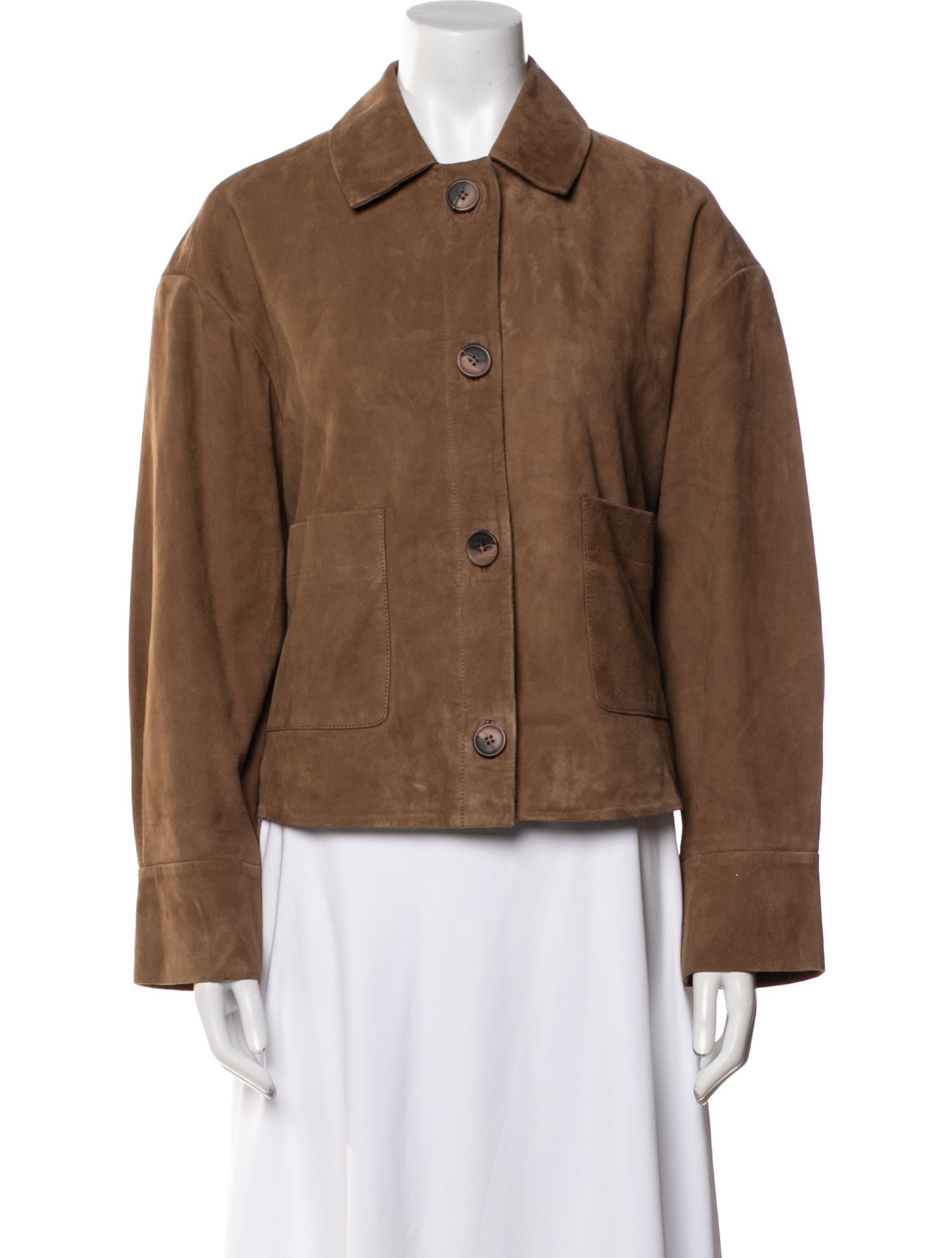 Sézane Leather Utility Jacket