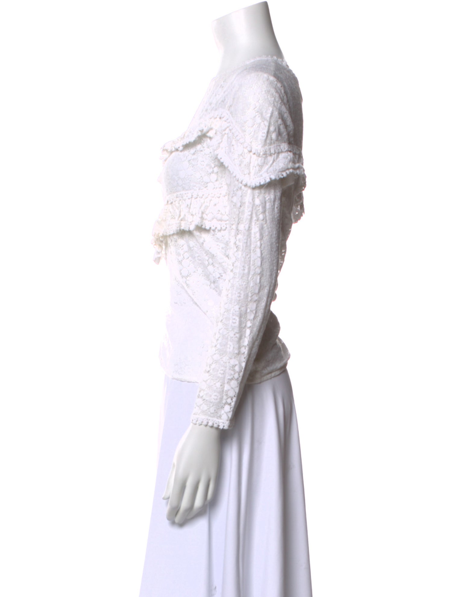 Sézane Scoop Neck Long Sleeve Top