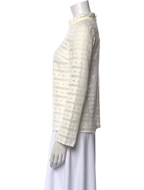 Sézane Mock Neck Long Sleeve Sweatshirt