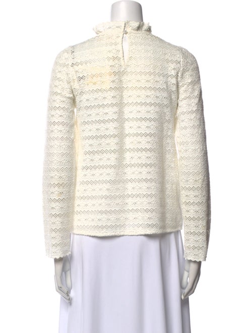 Sézane Mock Neck Long Sleeve Sweatshirt