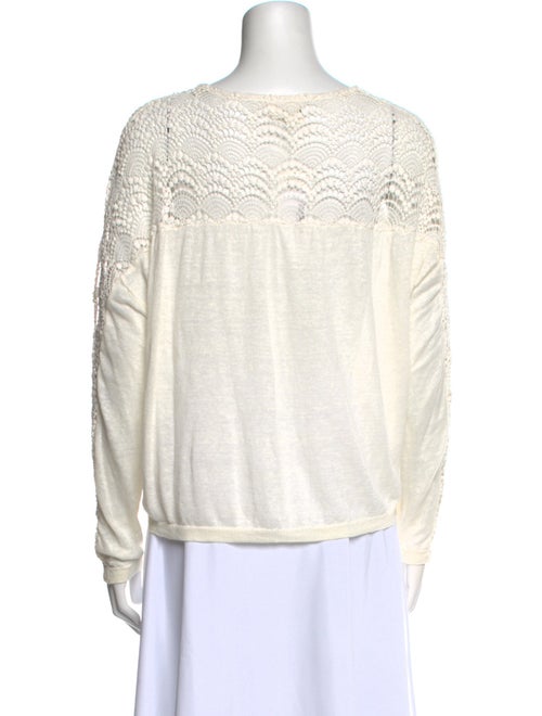 Sézane Scoop Neck Long Sleeve Sweatshirt