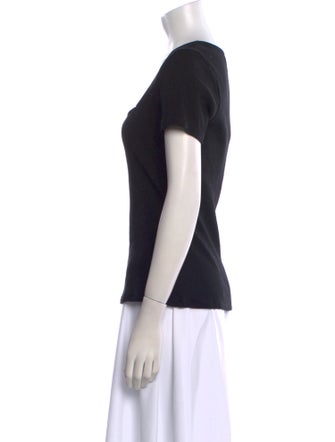 Sézane Square Neckline Short Sleeve T-Shirt