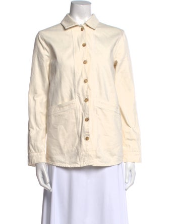 Sézane Long Sleeve Button-Up Top