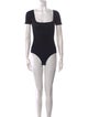 Sézane Square Neckline Short Sleeve Bodysuit