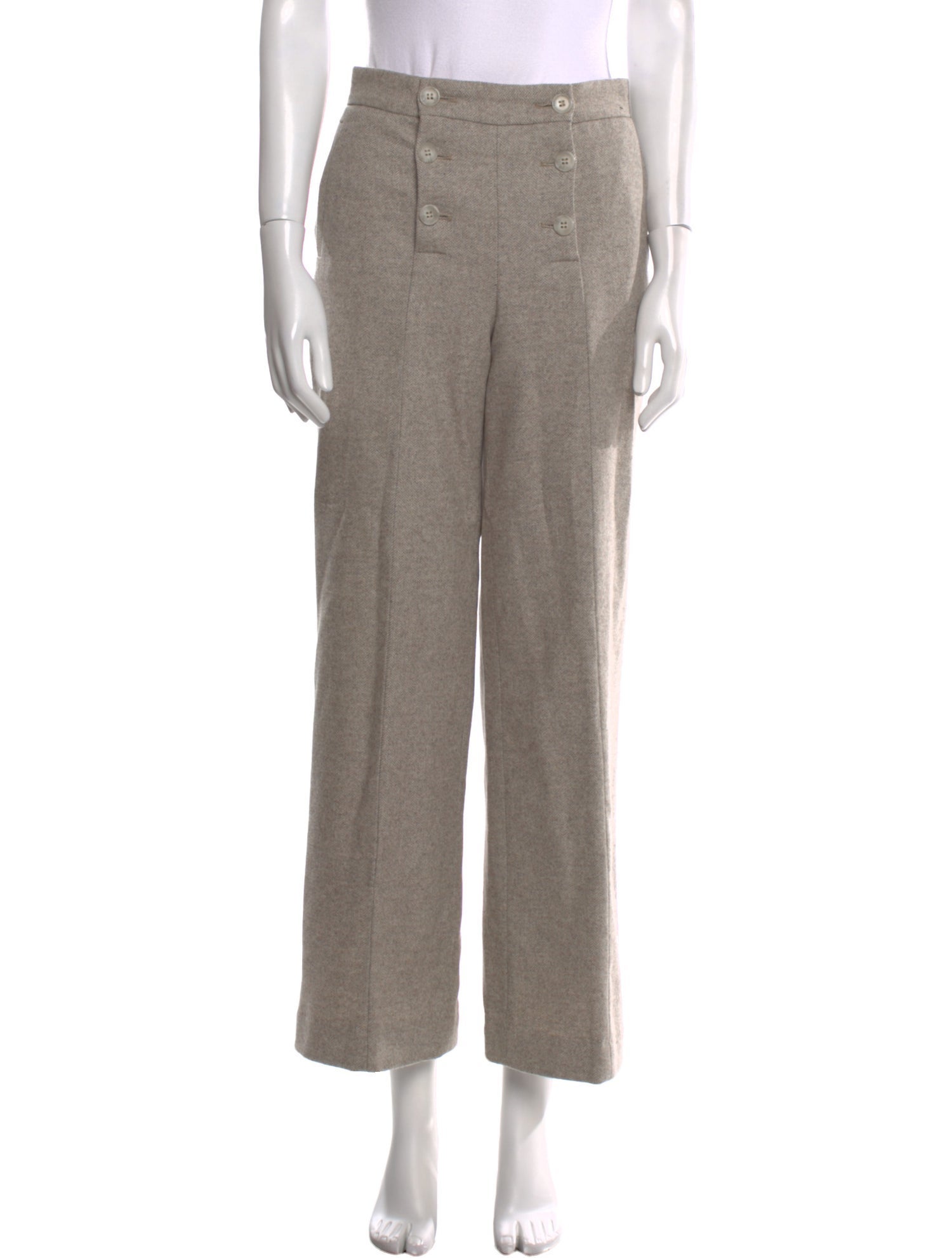 Sézane Wool Wide Leg Pants